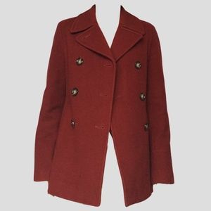 70% Wool 10% Recycled Cashmere Pea Coat